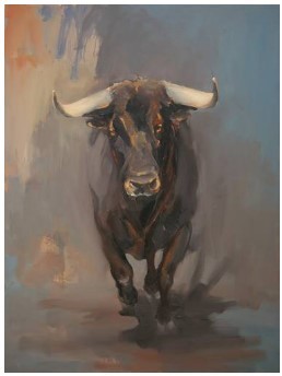 Toro oiol on canvas